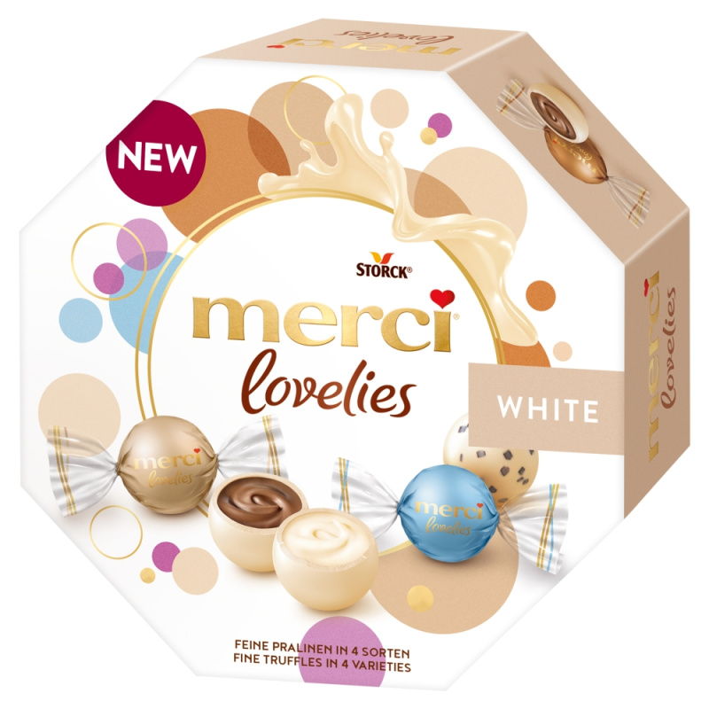 Merci Lovelies White - čokoládové pralinky - 185 g