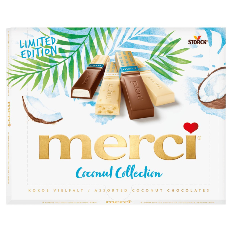 Merci Coconut Collection výběr kokosových čokolád