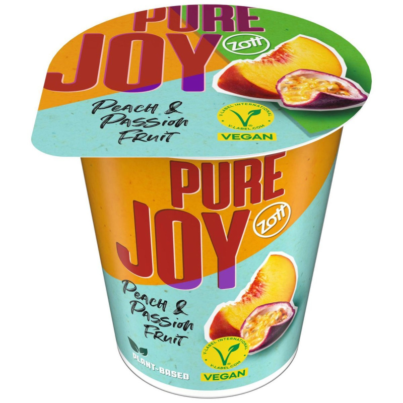 Zott Pure Joy Vegan jahoda/broskev