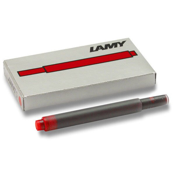 Inkoustové bombičky Lamy T 10 červené