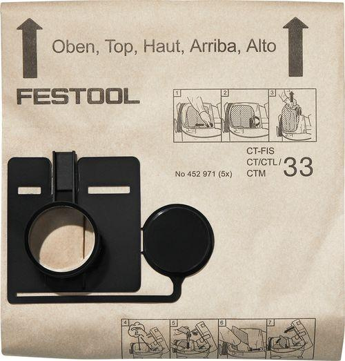 Festool | Filtrační vak FIS-CT 33 - 5x