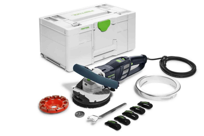 Festool | Sanační bruska RG 130 ECI-Plus RENOFIX. Varianta: RG 130 ECI-Set DIA AB, Typ dia kotouče: Dia kotouč DIA ABRASIV 130