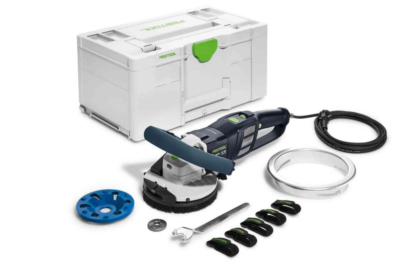 Festool | Sanační bruska RG 130 ECI-Plus RENOFIX. Varianta: RG 130 ECI-Set DIA TH, Typ dia kotouče: Dia kotouč DIA THERMO 130