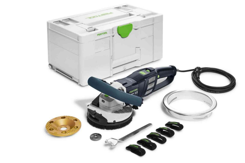 Festool | Sanační bruska RG 130 ECI-Plus RENOFIX. Varianta: RG 130 ECI-Set DIA PA, Typ dia kotouče: Dia kotouč DIA PAINT 130