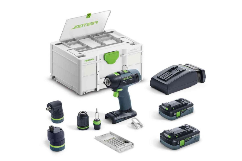 Festool | Akumulátorový vrtací šroubovák T 18+3 HPC 4,0 I-Set
