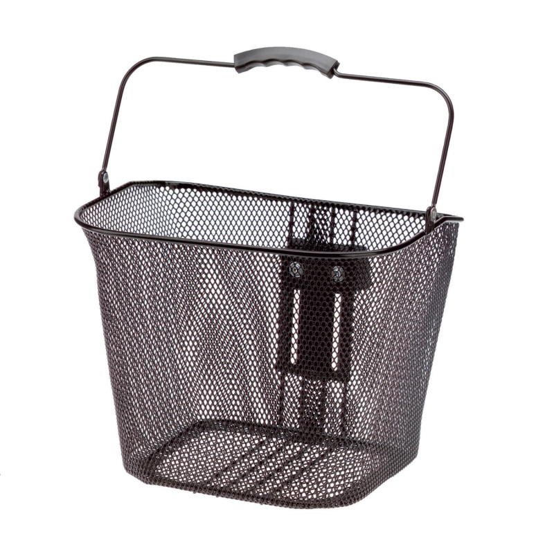 Košík na nákupy na jízdní kolo City přední černý