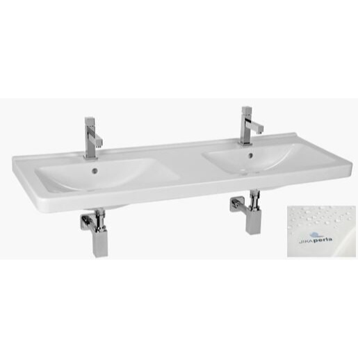 Jika Cubito umyvadlo 130x48,5 cm dva otvory pro baterii h8144201001041 1442.0.100.104.1