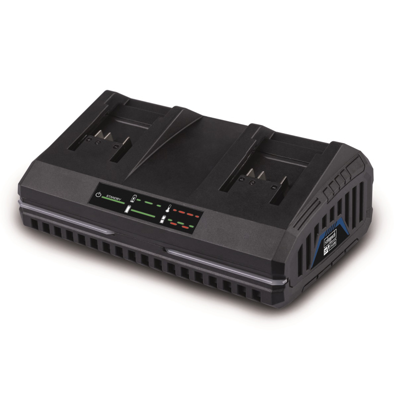 Scheppach SDBC2.4A 20V IXES - dvojitá nabíječka 2,4 A