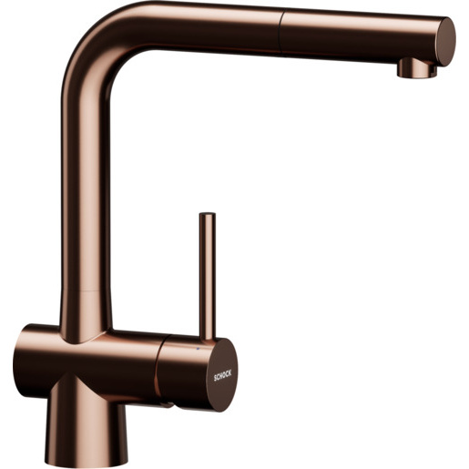 Schock Laios dřezová baterie s vytahovací koncovkou Copper Brushed 517120COB
