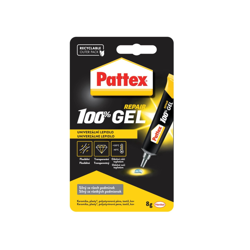 Univerzální lepidlo Pattex 100% - gel, 8 g
