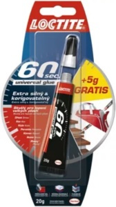 Loctite 60 Sekund - vteřinové lepidlo - 15 g + 5 gramy zdarma