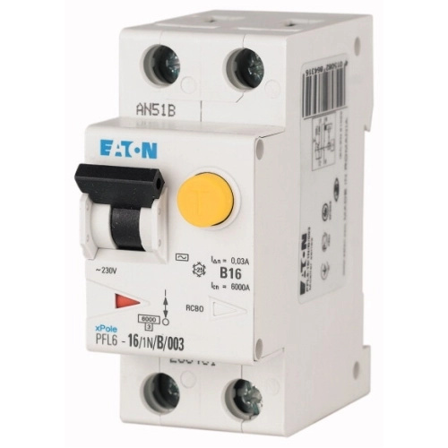 Chránič proudový s jištěním Eaton PFL6-10/1N/B/003-A