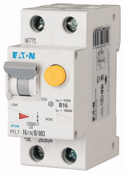 Chránič proudový s jištěním Eaton PFL7-16/1N/B/003-A-DE