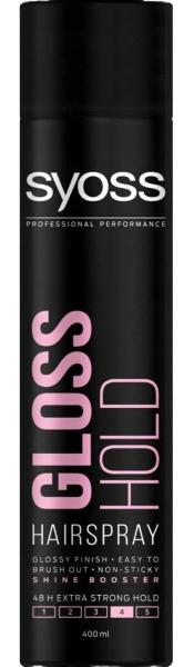 Syoss lak 400ml ES Gloss Hold 4