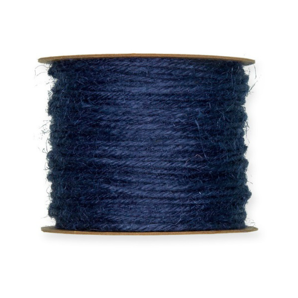 Jutový provázek tmavě modrý (50m)