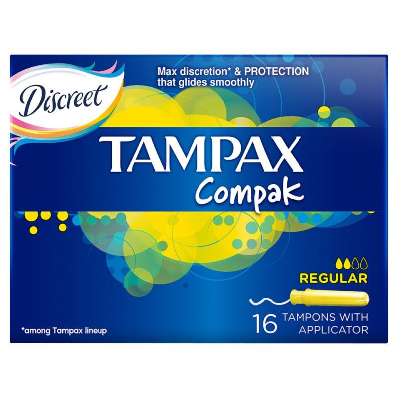 Tampax Compak Regular tampony s aplikátorem 16 ks