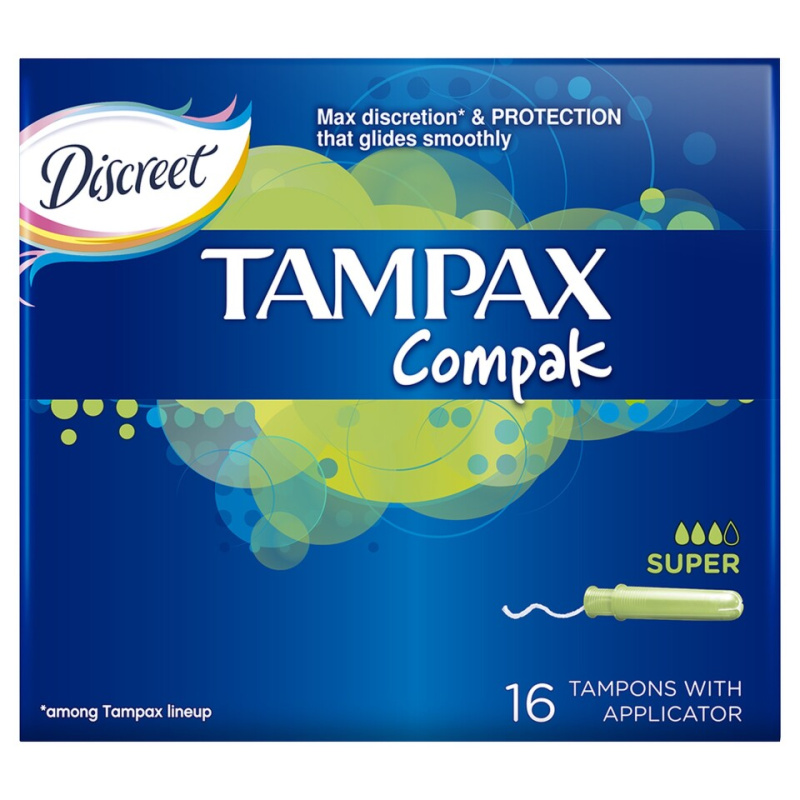 Tampax Compak Super tampony s aplikátorem 16 ks
