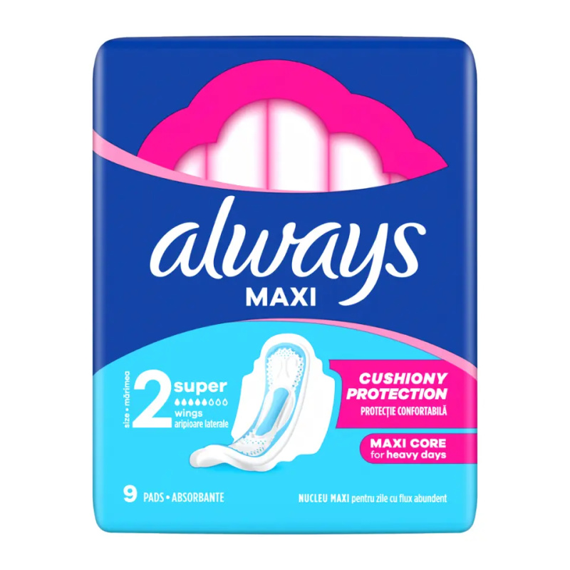 ALWAYS Classic Long Hygienické Vložky s křidélky 9 ks