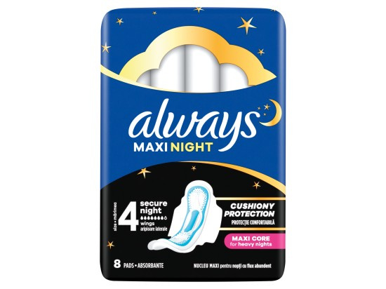 ALWAYS Classic Night Hygienické vložky s křidélky 8 ks