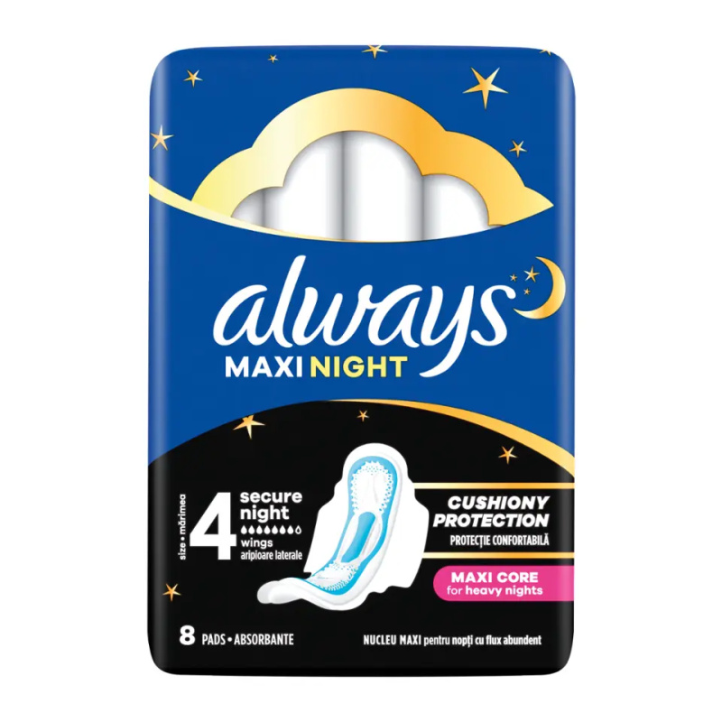ALWAYS Classic Night Hygienické vložky s křidélky 8 ks