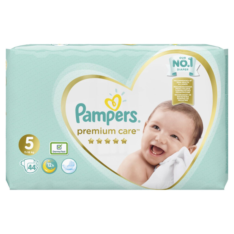 Pampers Premium Care Size 5 jednorázové pleny 11-16 kg 44 ks