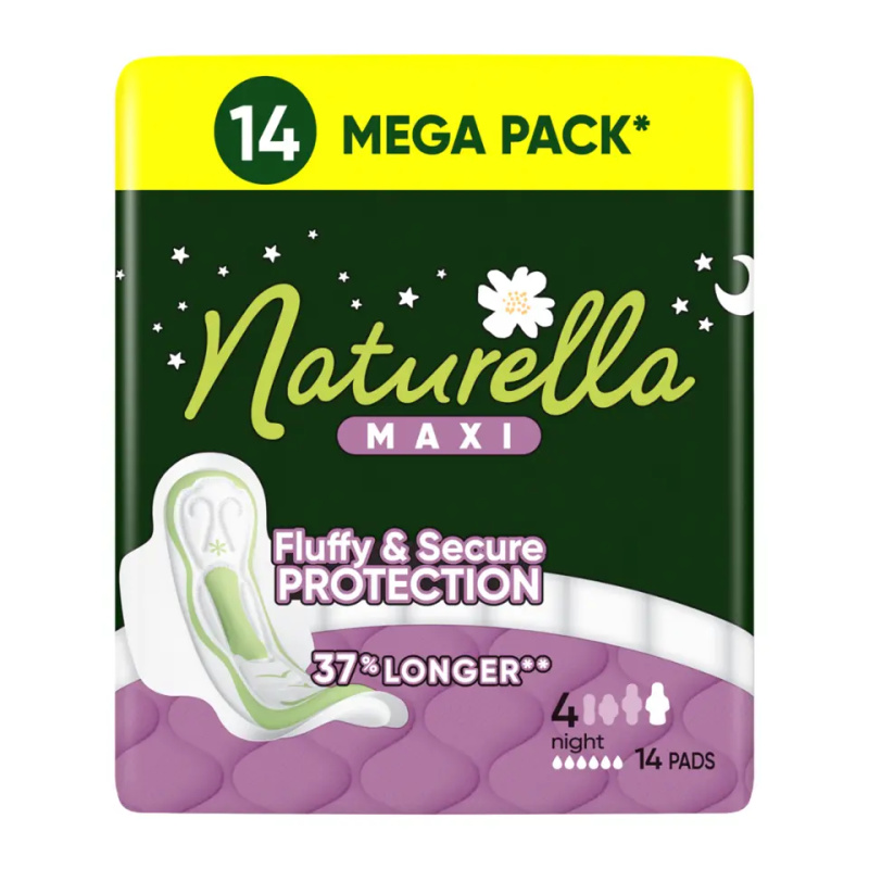 NATURELLA Classic Camomile Night Hygienické Vložky 14 ks