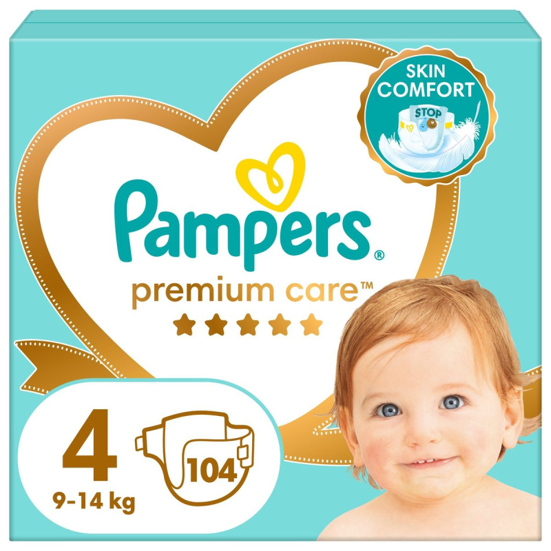 Pampers Premium care jednorázové plenky 4 (9–14 kg)