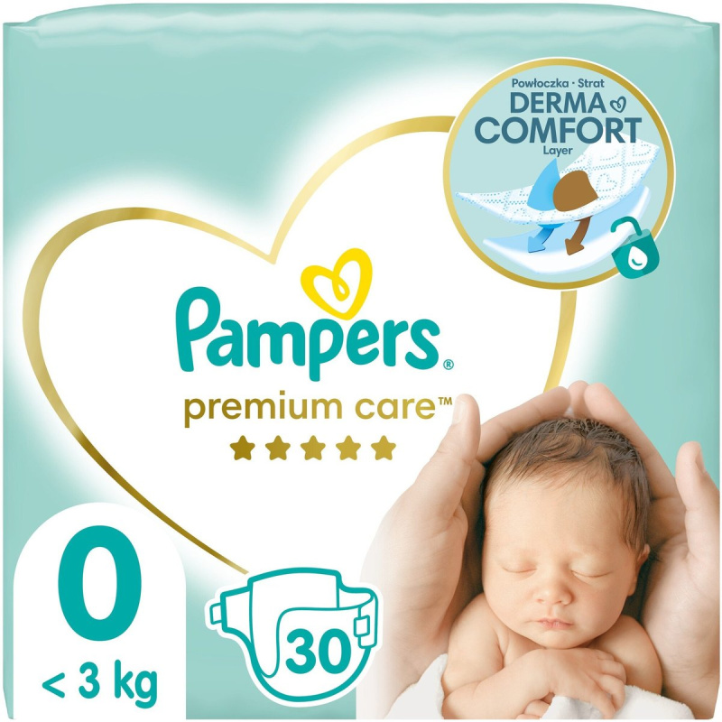 Pampers Premium care jednorázové plenky 0 (do 3 kg)