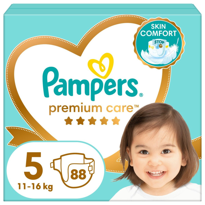 Pampers Premium care jednorázové plenky 5 (11–16 kg)