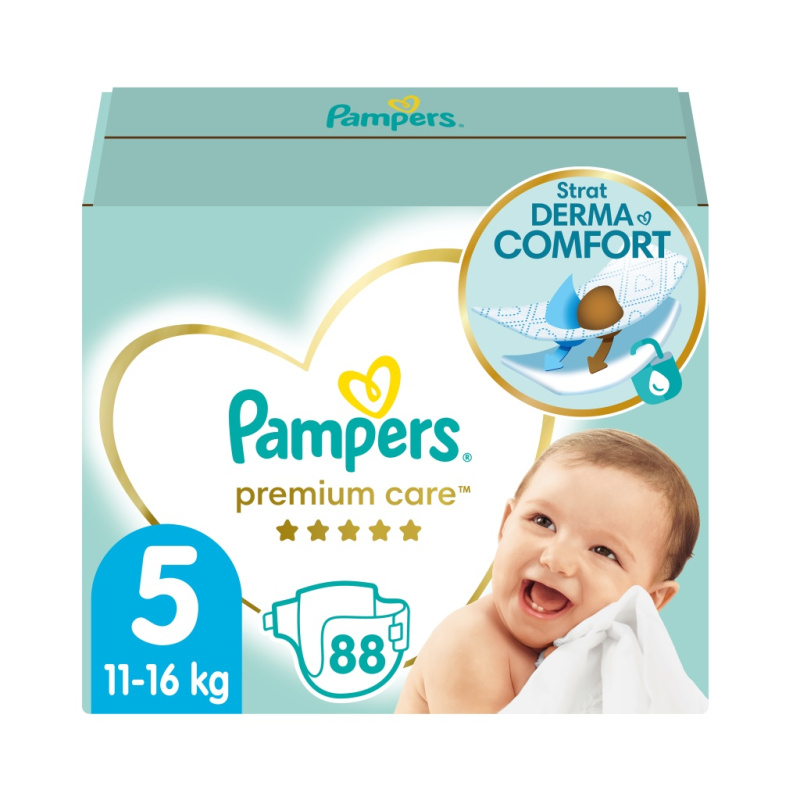 PAMPERS Premium Care 5 JUNIOR 11-16 kg 88 kusů