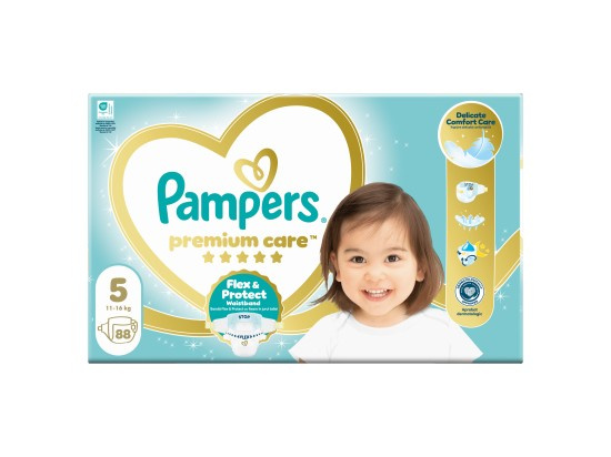 PAMPERS Premium Care 5 JUNIOR 11-16 kg 88 kusů