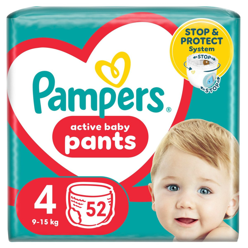 Pampers Pants plenkové kalhotky 4 (9–15 kg)