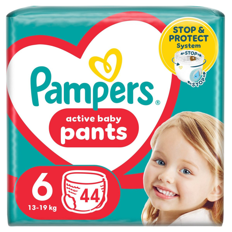 Pampers Pants plenkové kalhotky 6 (13–19 kg)