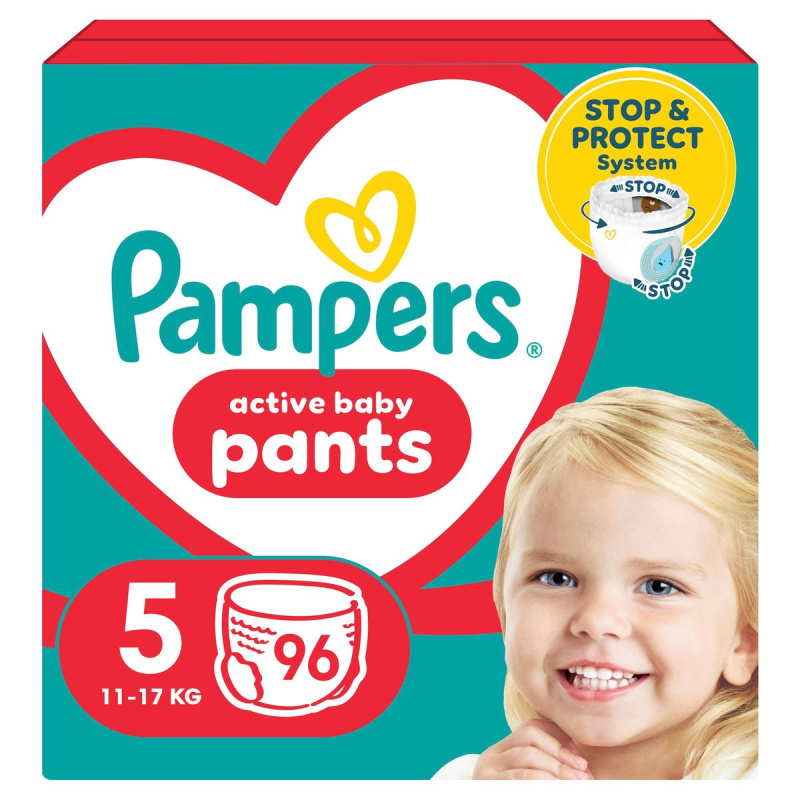 Pampers Pants plenkové kalhotky 5 (11–17 kg)