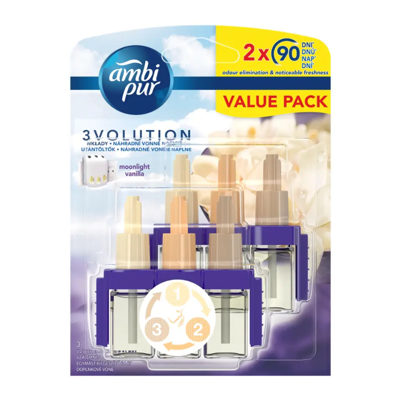 Ambi Pur Náhradní náplň do osvěžovače vzduchu 3Volution Moonlight Vanilla  40 ml