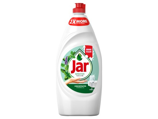Jar Sensitive - prostředek na mytí nádobí - Tea Tree & Mint, 900 ml