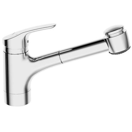 Hansa Mix dřezová baterie s vytahovací sprškou, 2 proudy chrom 01382283