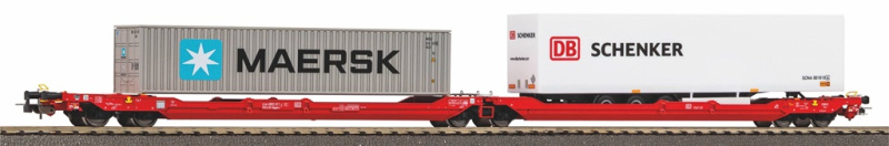 Piko Kontejnerový vagón T3000e s 1 návěsem PNO a 1 40' kontejnerem Maersk - 24619