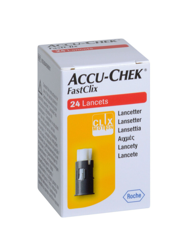 ACCU Chek fastclix lancets 24 kusů