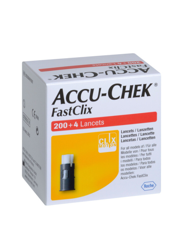 ACCU-CHEK Fastclix lancets 204 kusů