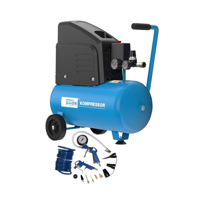 GüDE GMBH Güde 220/8/24 - kompresor + 13-dílná sada