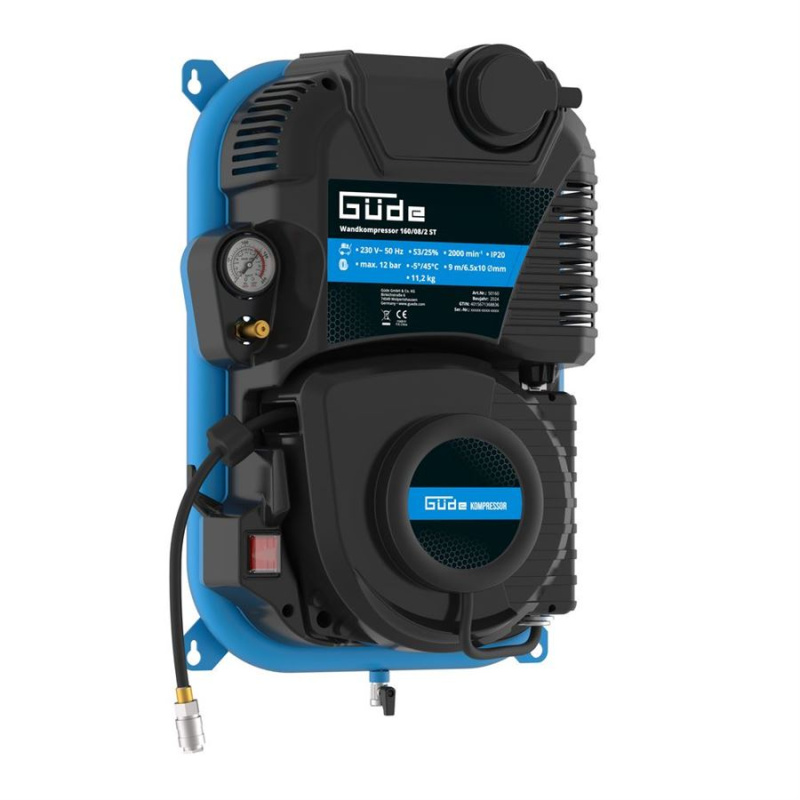 GüDE GMBH Güde 160/08/2 ST - nástěnný kompresor