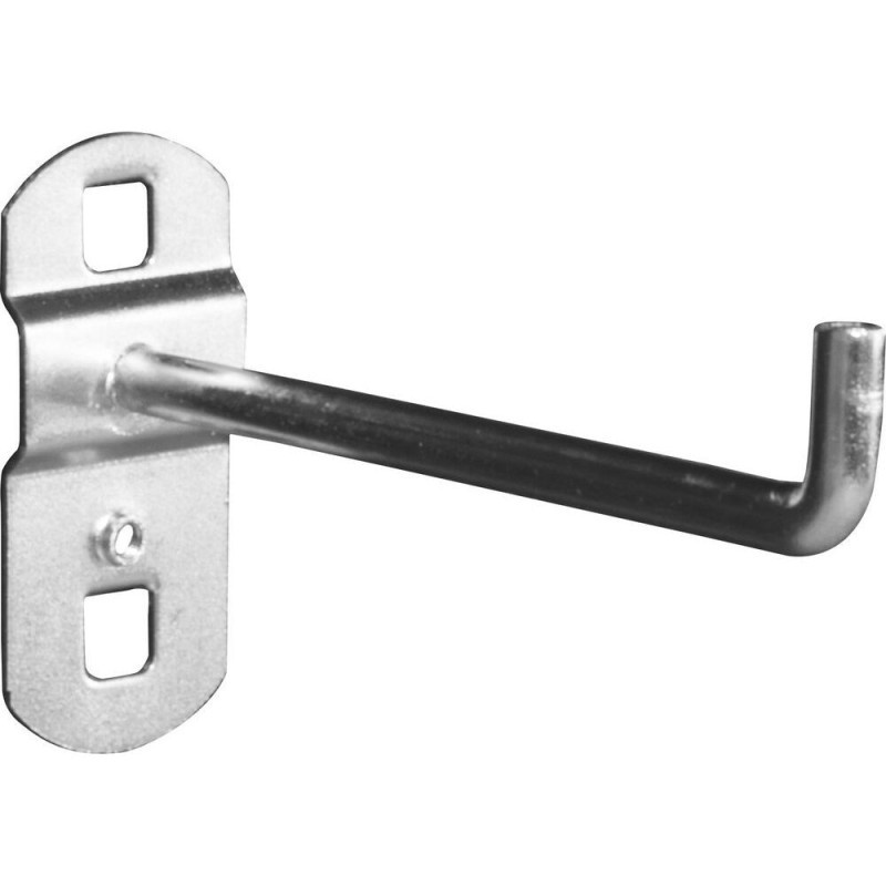 Pravoúhlý hák do děrované desky, 90 mm - GU40772