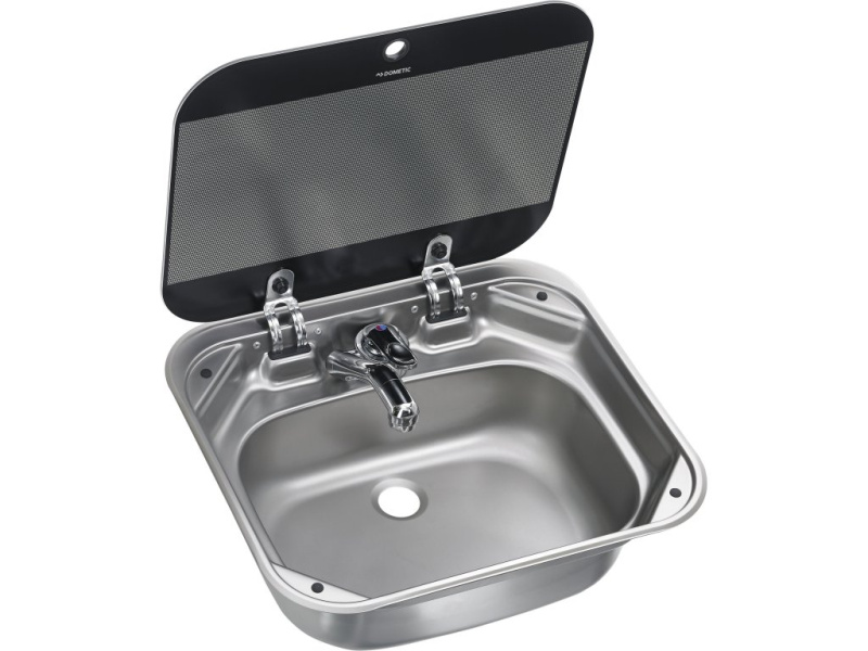 Hranatý nerezový dřez Dometic SNG 4237