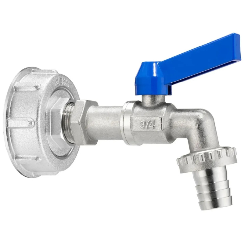 GEKA plus IBC adaptér - sada s modrým kulovým kohoutem (30.0044.8)