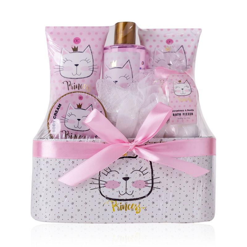Accentra Dárková sada v třpytivém košíku Princess Kitty