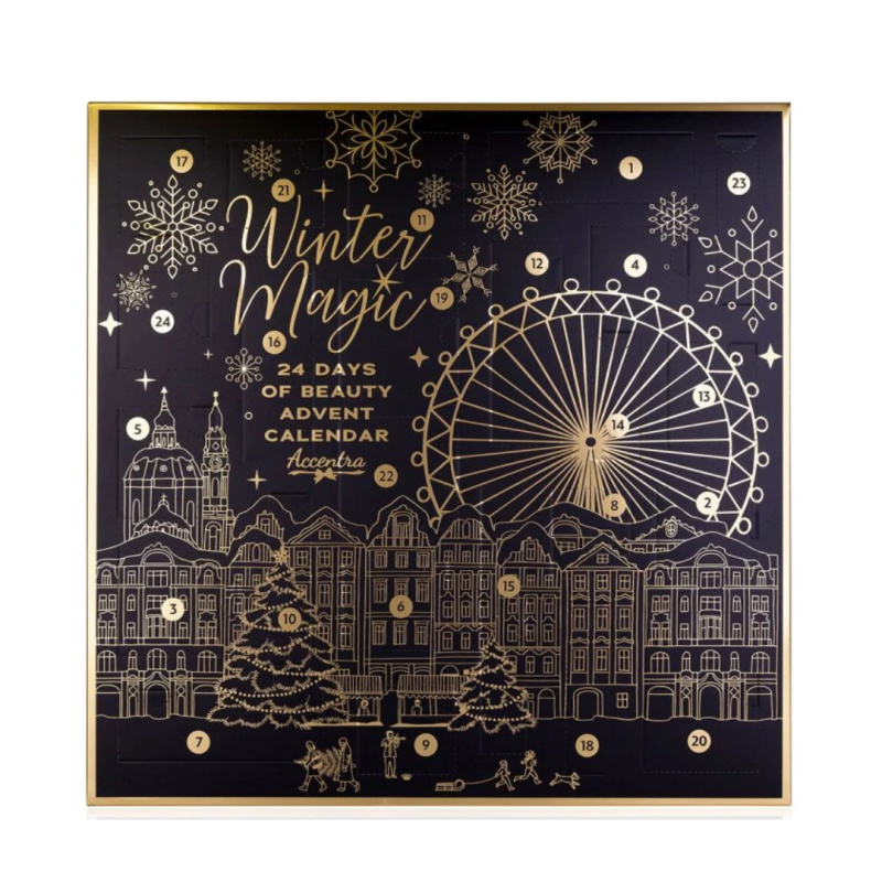 Adventní kalendář WINTER MAGIC NOIR (ve čtvercové krabičce)