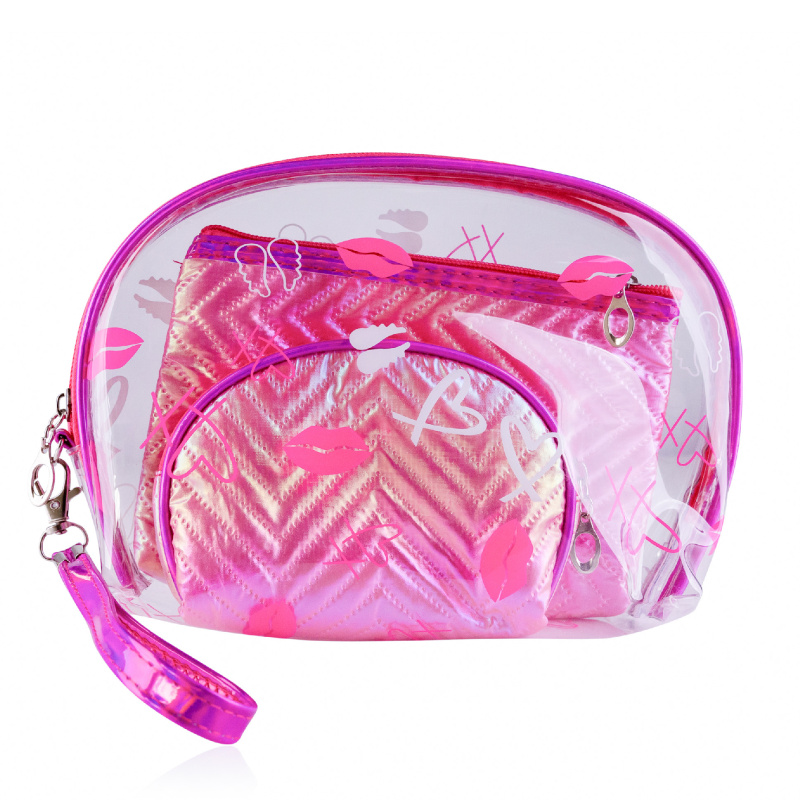 Accentra Sada 3 kosmetických taštiček Hearts/Kisses