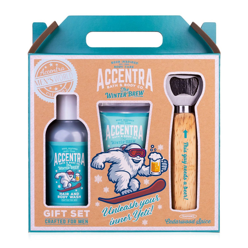 ACCENTRA Men's collection winter set koupelový s otvírákem 3 kusy