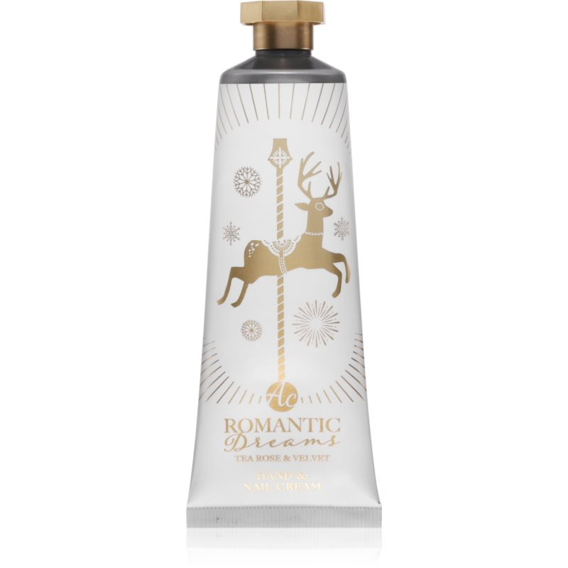 Accentra Romantic Dreams Hand & Nail Cream krém na ruce a nehty s vůní Tea Rose & Velvet 60 ml
